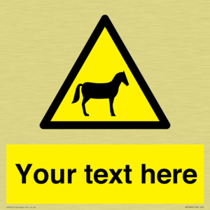 Custom warning horses